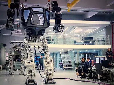 Korean Engineers Have Built A Giant Walking Robot That Can Piloted Like A Car