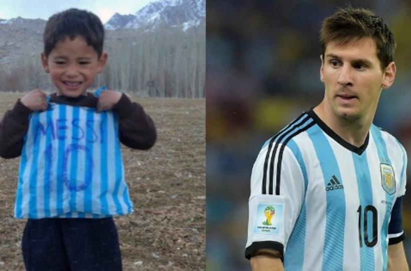 5-year-old with Lionel Messi jersey made from a plastic bag might meet idol