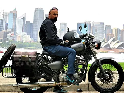 One Man, One Bike, One Epic Journey. Meet Atul Warrier Who Sold His House To Travel The World