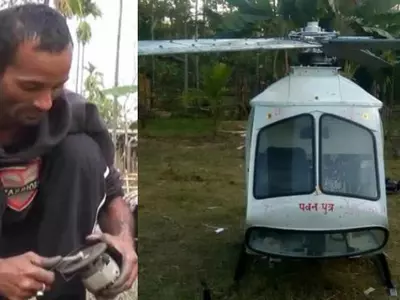 This Assam Mechanic Made A 'Jugaad' Helicopter Using SUV Engines & Car Seats!