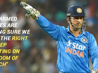 Mahendra Singh Dhoni Hails Indian Armed Forces; Says They Give Us The Freedom We Proudly Show Off