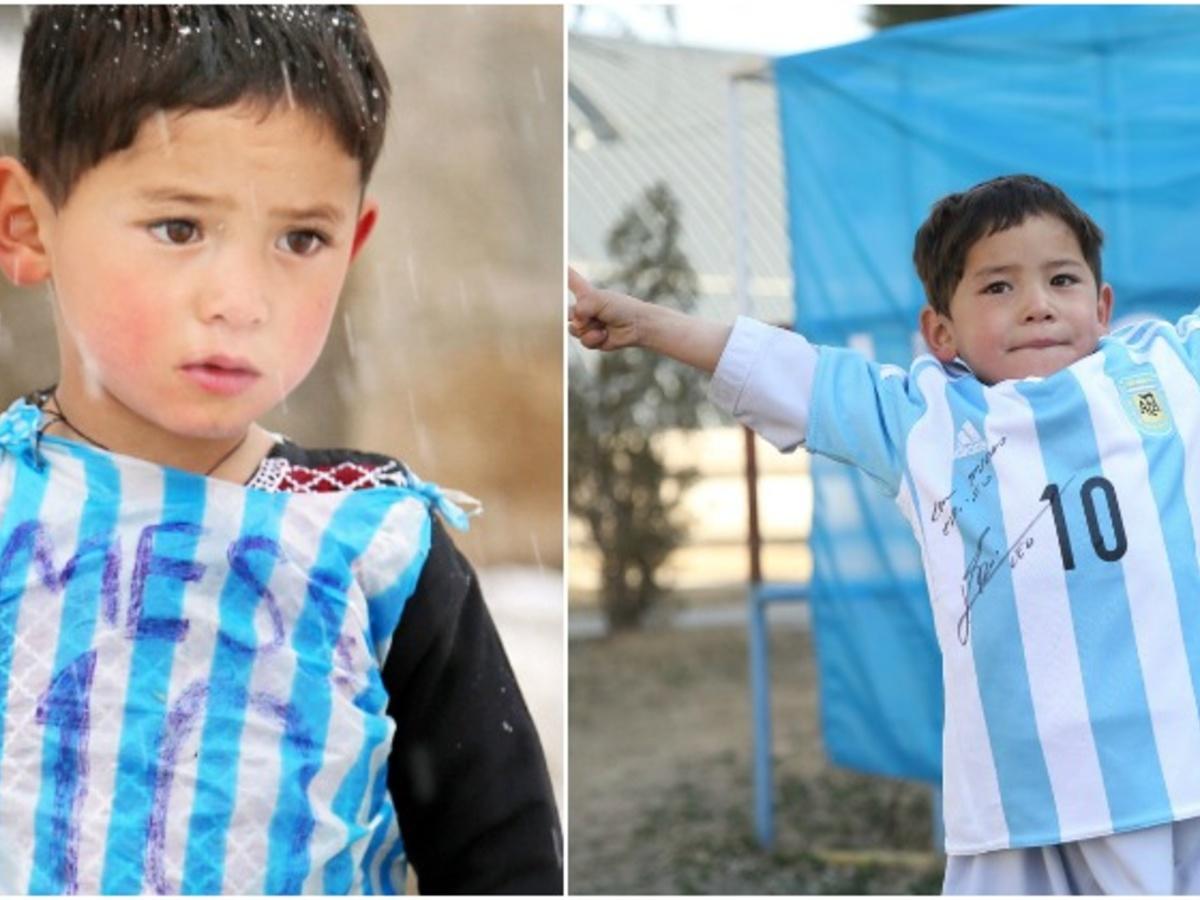 Dream come true: Afghan boy receives Lionel Messi's jersey - World