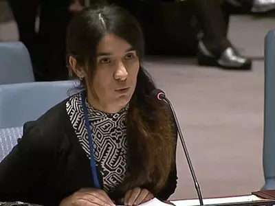 Yazidi survivor kept as ISIS sex slave describes moment her family was massacred