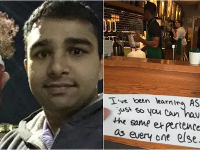A Deaf Guy Was Regular At This Starbucks, The Staff Learnt Sign Language Just To Make Him Smile