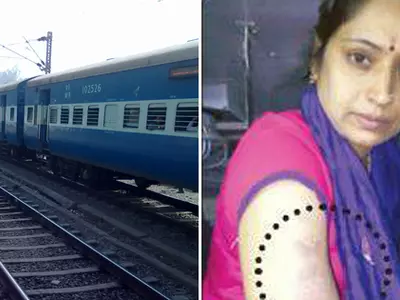 This Female Railway Police Officer Fought An Addict Troubling Women Commuters On A Moving Train
