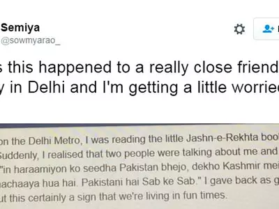 A Person Reads An Urdu Book In Delhi Metro, Gets Labelled As 'Pakistani' And 'Harami'