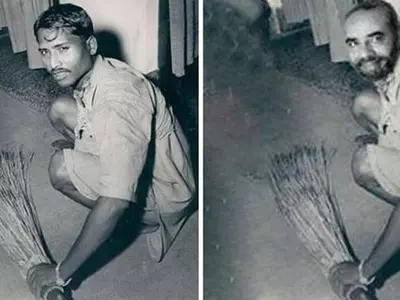 Picture Of A Young Modiji Sweeping The Floor Was Fake, Photoshopped. Now An RTI Proves It