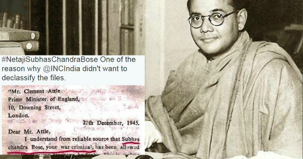 Declassification Of Netaji's Files Sparks Outrage On The Internet