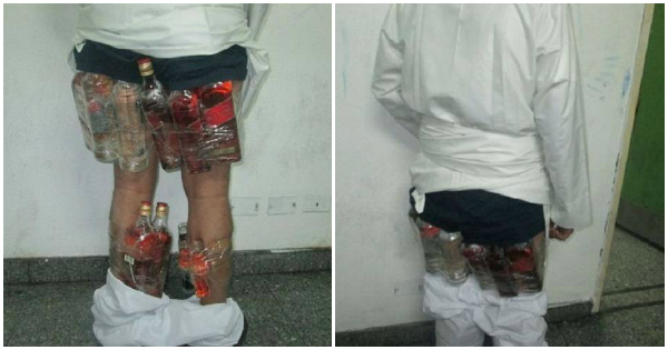 Desperate Man Tries To Smuggle 14 Booze Bottles Into Saudi ArabiaBy