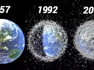Worrying amount of space debris surrounding the world