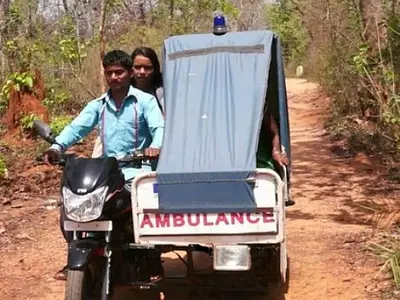Motorcycle-ambulance