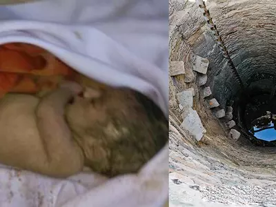Agra Policeman Jumps Into Well To Rescue An Infant Baby Girl