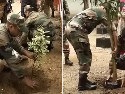 Indian Army Also Work Towards Plantation