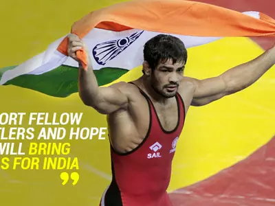 Sushil Kumar Comes Out To Support Fellow Wrestlers