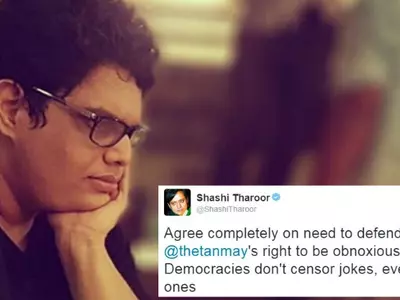 Shashi Tharoor Defends Tanmay Bhat, Says Cracking A Bad Joke Is Not Against The Law