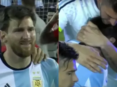 Lionel Messi Crying As Argentina's 2-4 Loss Against Chile In Copa America Final!