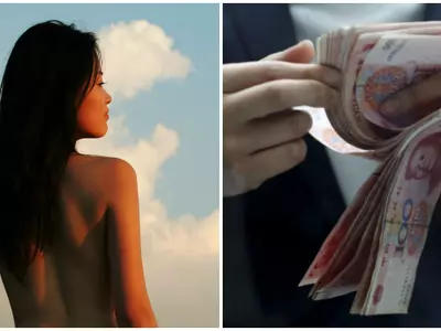 Chinese girl nude money college