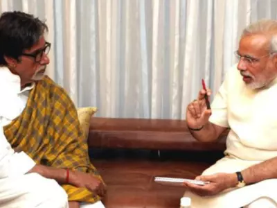 Amitabh bachchan and Narendra Modi