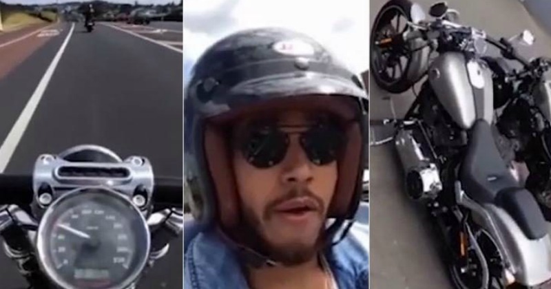 Formula 1 Star Lewis Hamilton Took A Selfie While Riding A Bike, Now ...