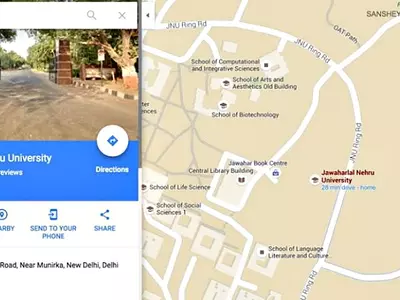 Google Maps Glitch Angers JNU, As Searches For 'Sedition' & 'Anti-National' Point Toward Campus