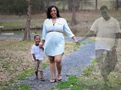 Wife Includes Late Husband In Her Maternity Shoot And The Photos Will Warm Your Soul