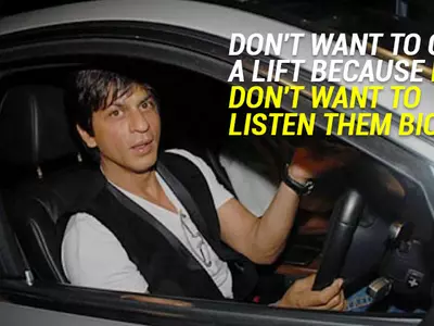 Shahrukh Khan driving