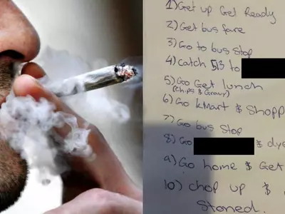 Police Found This Stoner's To-Do List & Decided To Have Fun Instead Of Arresting Him!
