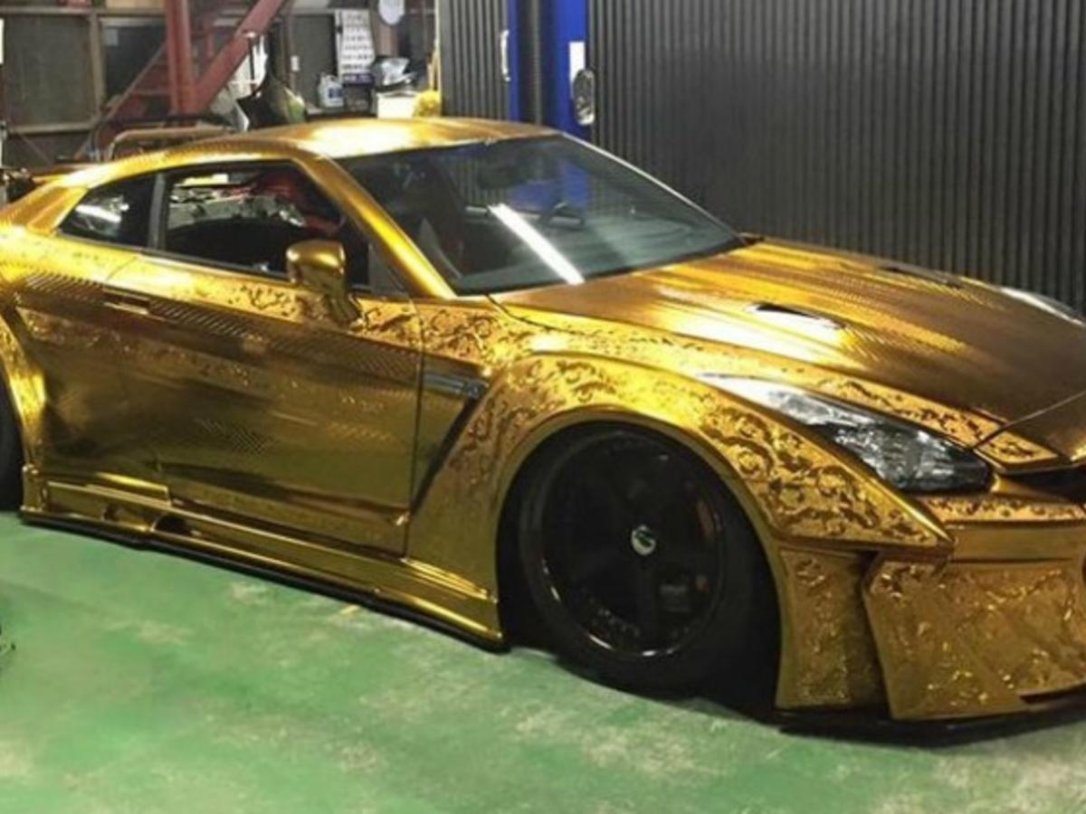 Million Dollar Gold-Plated Car 'Godzilla' Goes On Display In Dubai