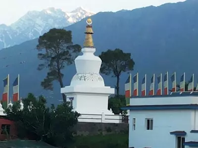 A Buddhist Stupa dedicated to Veteran Actor Kabir Bedi’s Mom in Himachal Pradesh