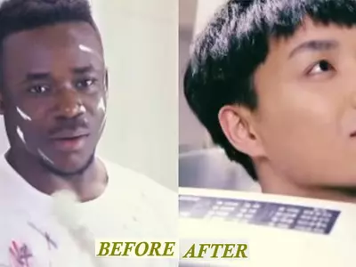 Chinese Ad Shows Black Guy Turning White After A Wash, Company Says Media Should Lighten Up!