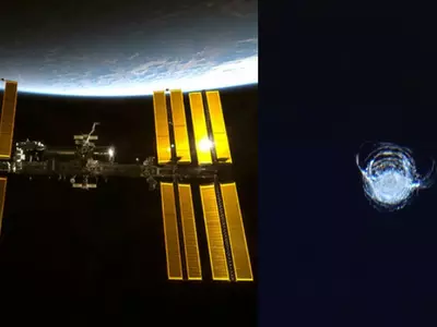 A Piece Of Debris Collides With The International Space Station, Cracks Window