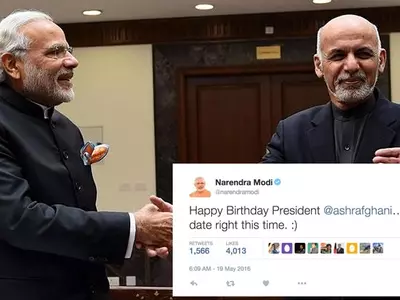 Narendra Modi's Twitter Wish On Afghanistan President's Birthday Proves That He Has Learn't To Laugh On Himself