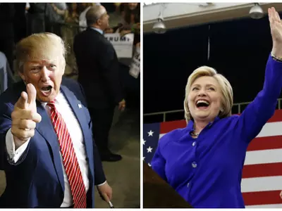 Hillary vs trump photos
