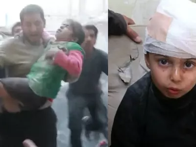 Horrifying Video Shows A Trapped Girl Being Rescued After Fresh Airstrikes Bomb Aleppo