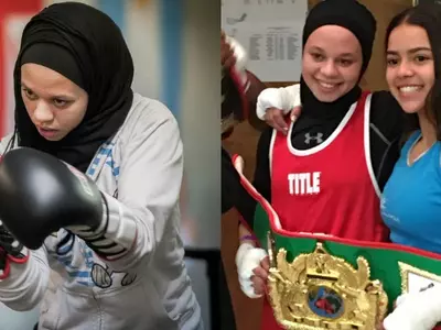 Boxing Champ Shares Win With Her Muslim Opponent Who Was Disqualified For Wearing A Hijab