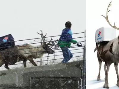 Ahead Of Christmas, Domino's Prepares For Reindeer Pizza Delivery In Japan!
