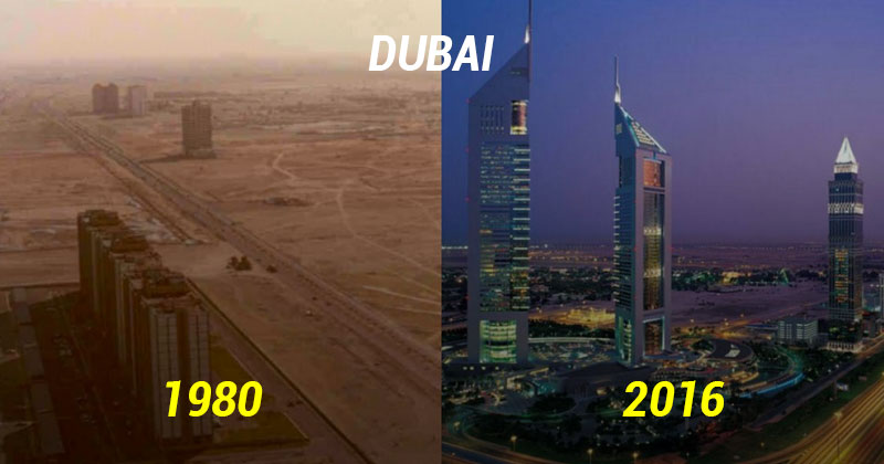 Дубай в 1980 году фото