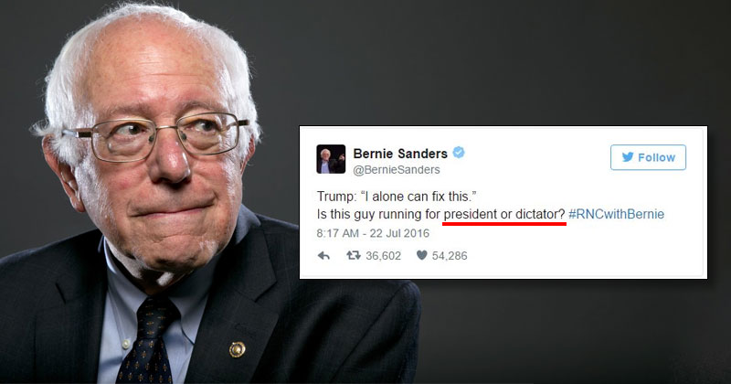 Bernie Sanders Takes To Social Media About Donald Trump And He's As ...