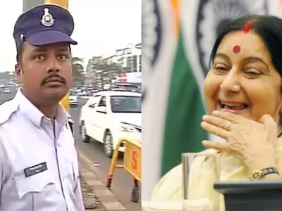 Constable and Sushma Swaraj