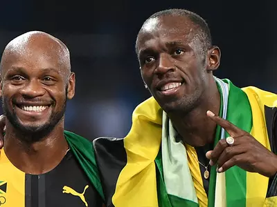 Asafa Powell and Usain Bolt