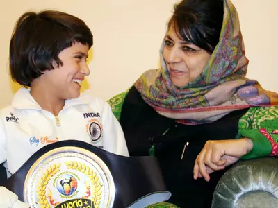 8 Year Old Tajamul Gets Hero's Welcome In Kashmir After Winning Gold At World Kickboxing Championship