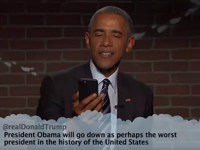Barack Obama Burns Donald Trump After Reading His Mean Tweet On A TV Show!