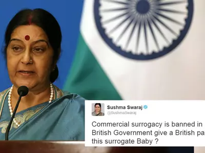 Swaraj Takes To Twitter To Defend New Surrogacy Laws