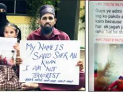 Branded ‘Terrorist’ On WhatsApp, This Khan Showed Up Outside Police With ‘I’m Not a Terrorist’ Placard