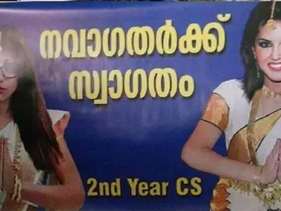 Calm Down, Guys. This Kerala College's Banner Is Years Old And Gets Shared Every Year!