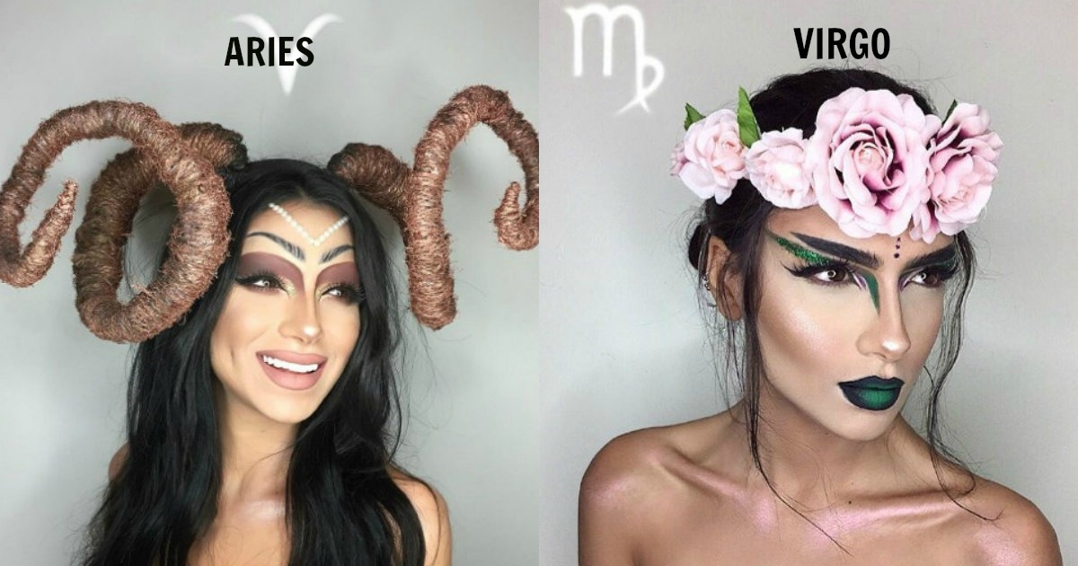 Brilliant Makeup Artist Recreates The Looks Of The 12 Zodiac Signs The