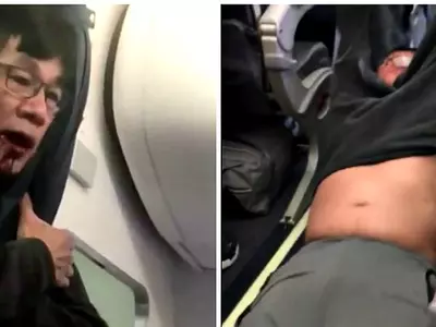 United Airlines Drags Off Passenger On Overbooked Flight