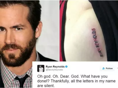 Ryan Reynolds, butt tattoo