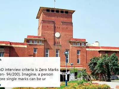 DU's Zero Cut-Off For Ph.D. Admissions For SC/ST Students Is Making The Citizens Very Angry