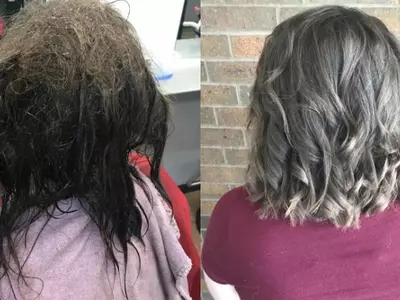 Depressed Teen Wanted Her Hair Shaved Off But Hairdresser Spent 13 Hours Fixing It
